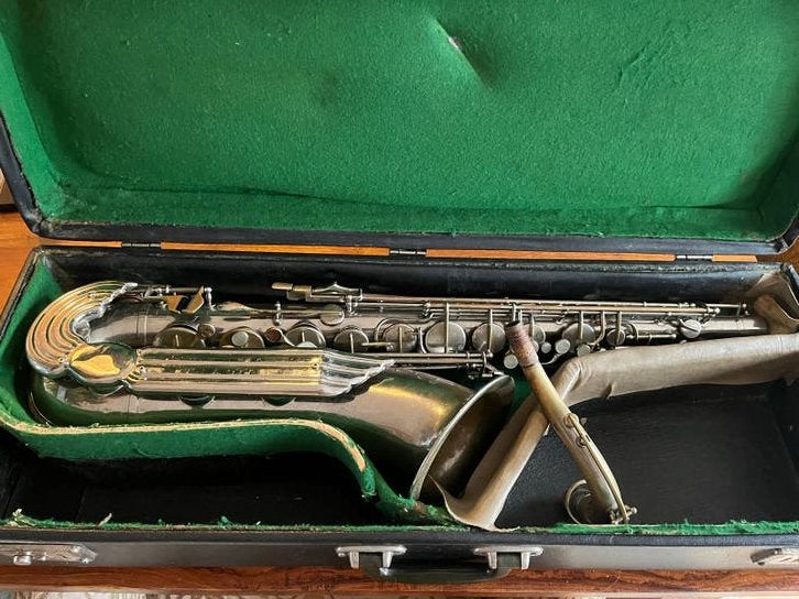 Vintage Julius Keilwerth Tenor Saxofoon met Koffer, Muziek en Instrumenten, Ophalen of Verzenden, Gebruikt, Tenor, Met koffer