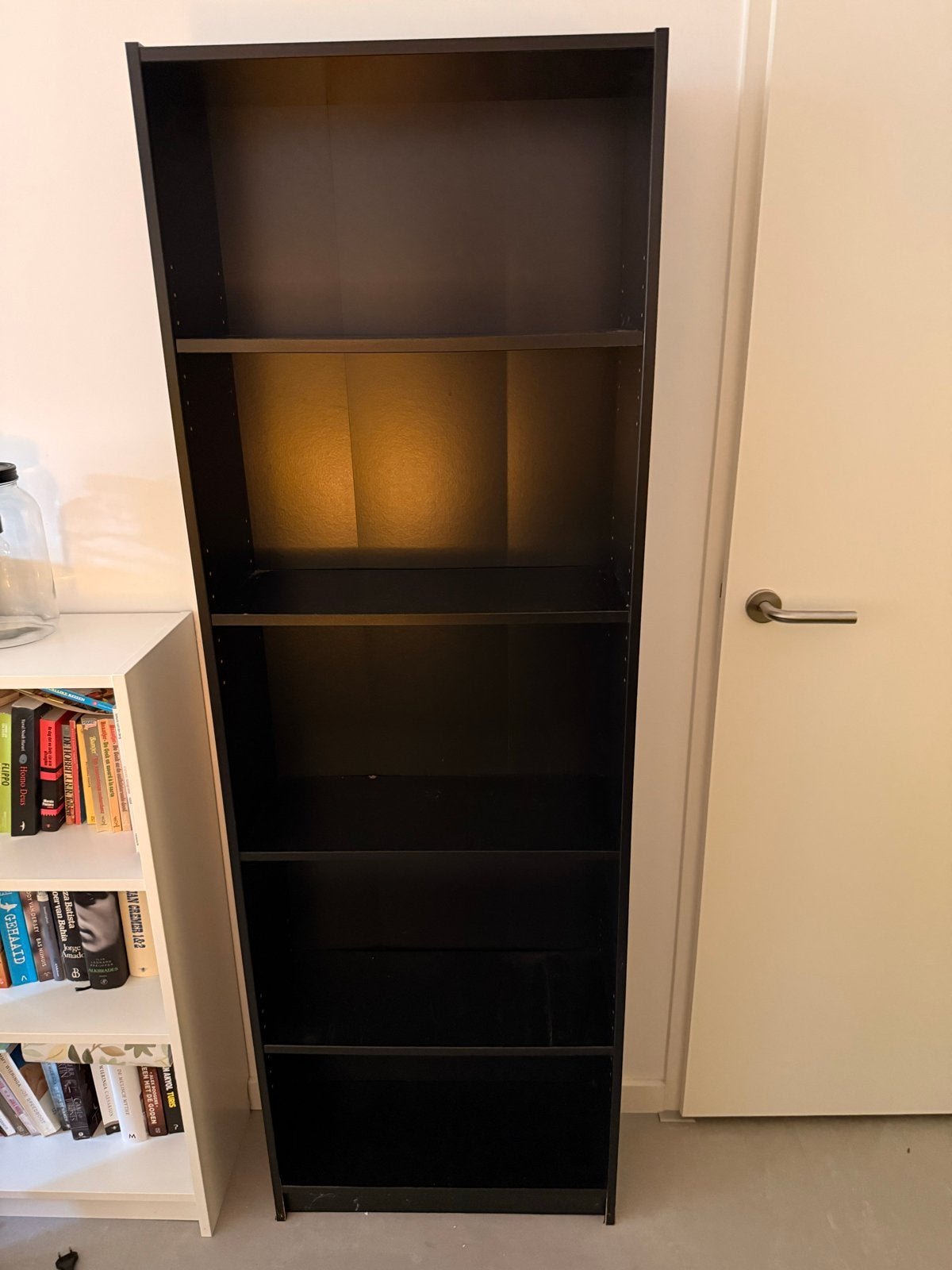 Boekenkast IKEA Billy donkerbruin, Ophalen, Met plank(en), Gebruikt, 50 tot 100 cm