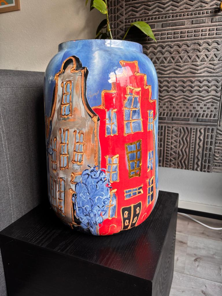 Ter Steege x Rick Triest pot 'Bente' Amsterdamse grachten, Ophalen of Verzenden