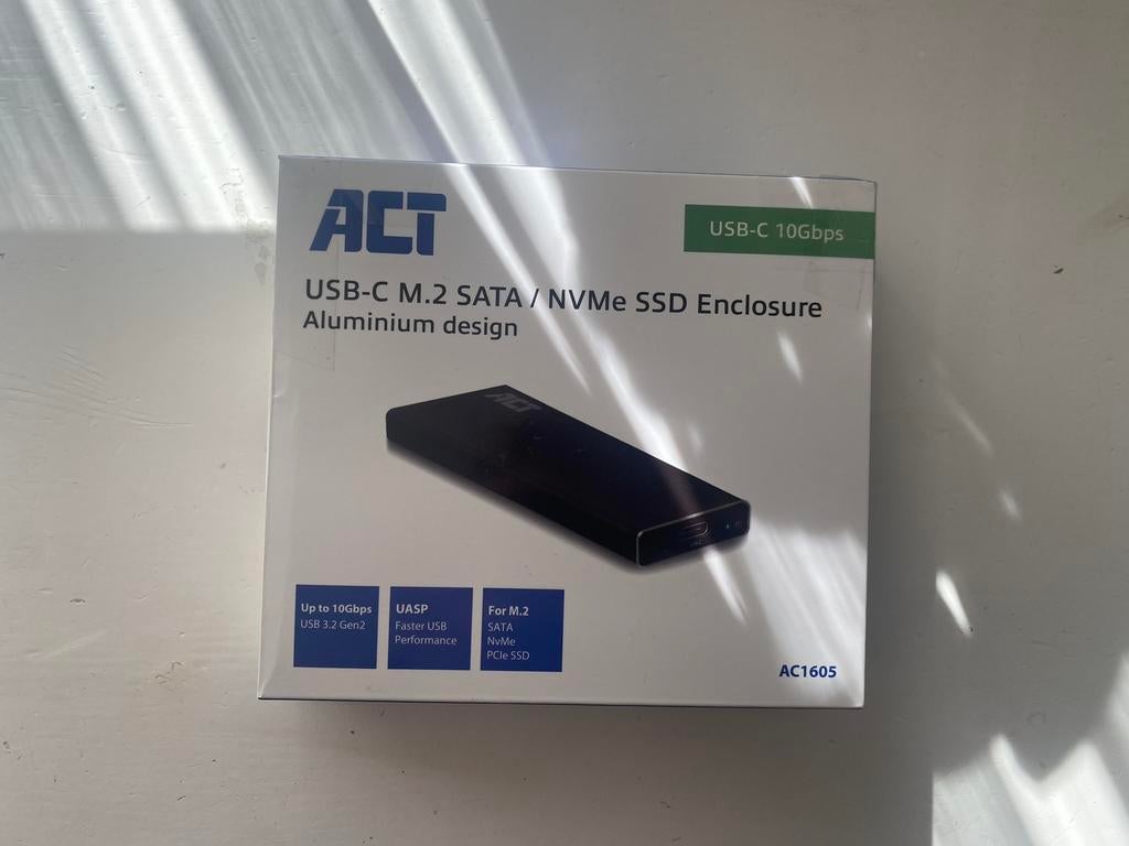Act AC1600 M.2 Sata Ssd Behuizing - USB 3.2 Gen1, Intern, SSD, Nieuw, Ophalen of Verzenden