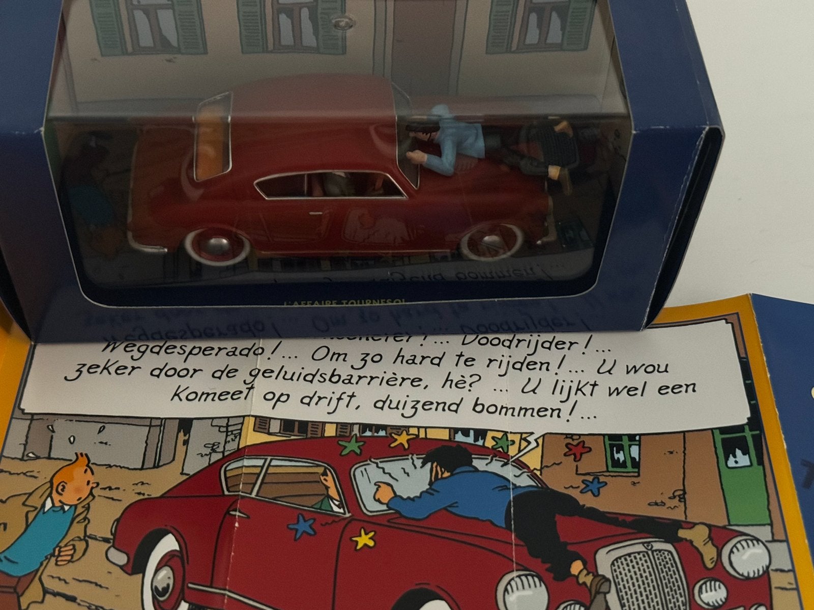 Kuifje auto 1:43 lancia aurelia uit de zaak zonnebloem, Ophalen of Verzenden, Kuifje, Zo goed als nieuw, Beeldje of Figuurtje