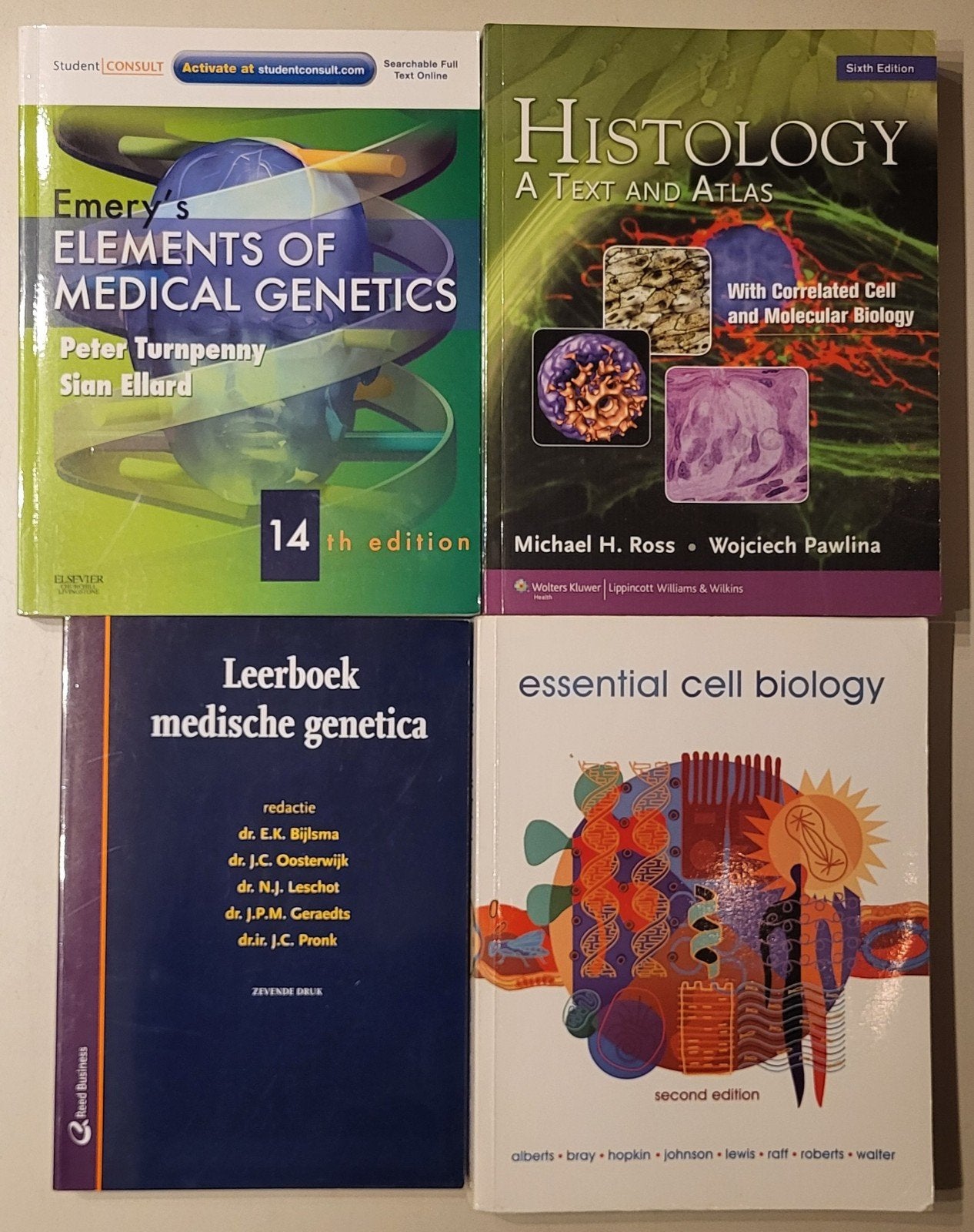 Medische boeken: Histologie, Genetica, Celbiologie, Ophalen of Verzenden, Beta, Zo goed als nieuw, WO