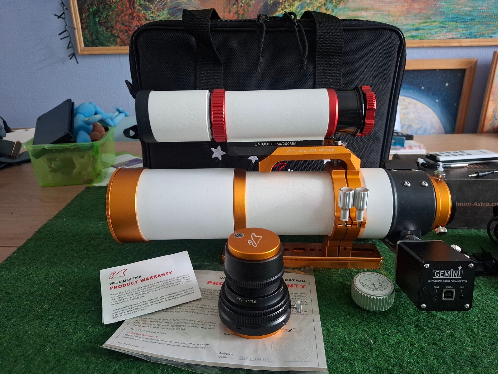 William Optics ZS 73 III APO (Flat 73A, UniGuide 50 ,EAF), Ophalen of Verzenden, Zo goed als nieuw, Minder dan 80 mm, Lenzentelescoop (refractor)