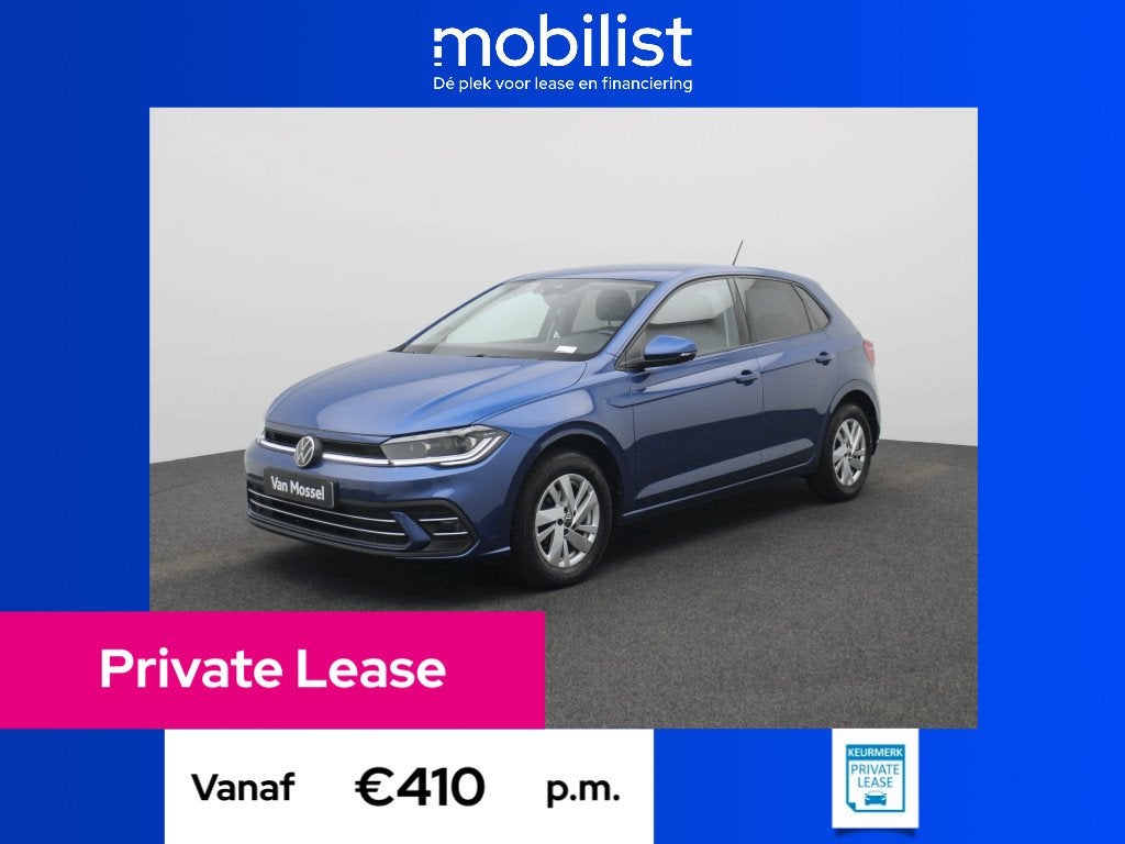 Volkswagen Polo 1.0 TSI Style (bj 2022), Private lease, Gebruikt, Bedrijf, Handgeschakeld