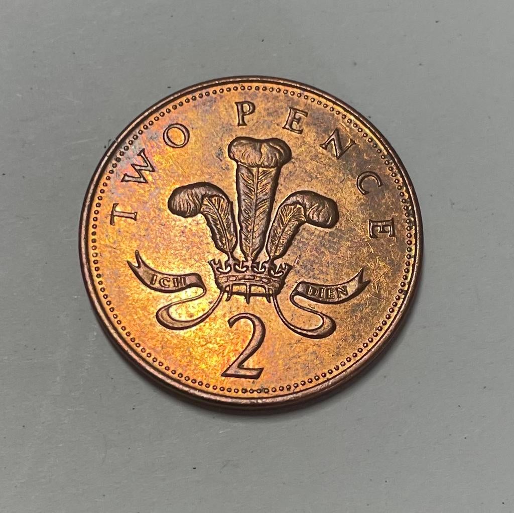 2 pence Engeland 1999, Ophalen of Verzenden, Overige landen