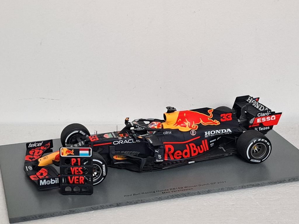 Red Bull Dutch GP 2021 Winner Max Verstappen 1/18 Spark, Ophalen of Verzenden, Zo goed als nieuw, Formule 1
