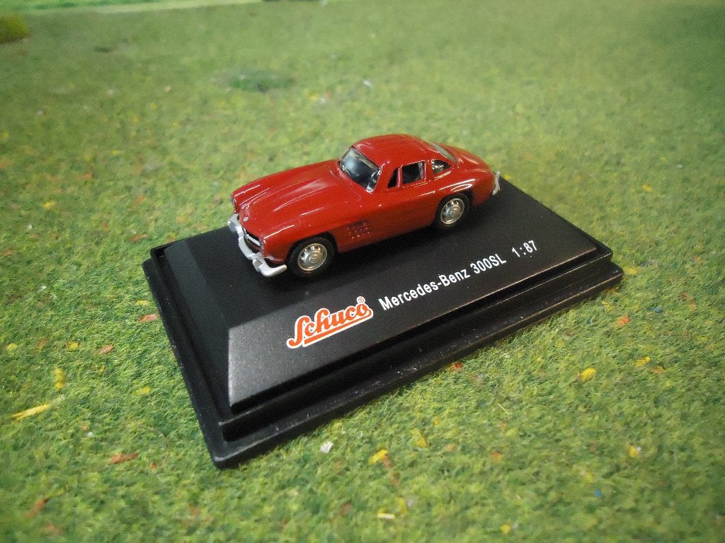 1954-1957 Mercedes-Benz 300SL Gullwing - Schuco donkerrood, Ophalen of Verzenden, Nieuw, Auto, Schuco
