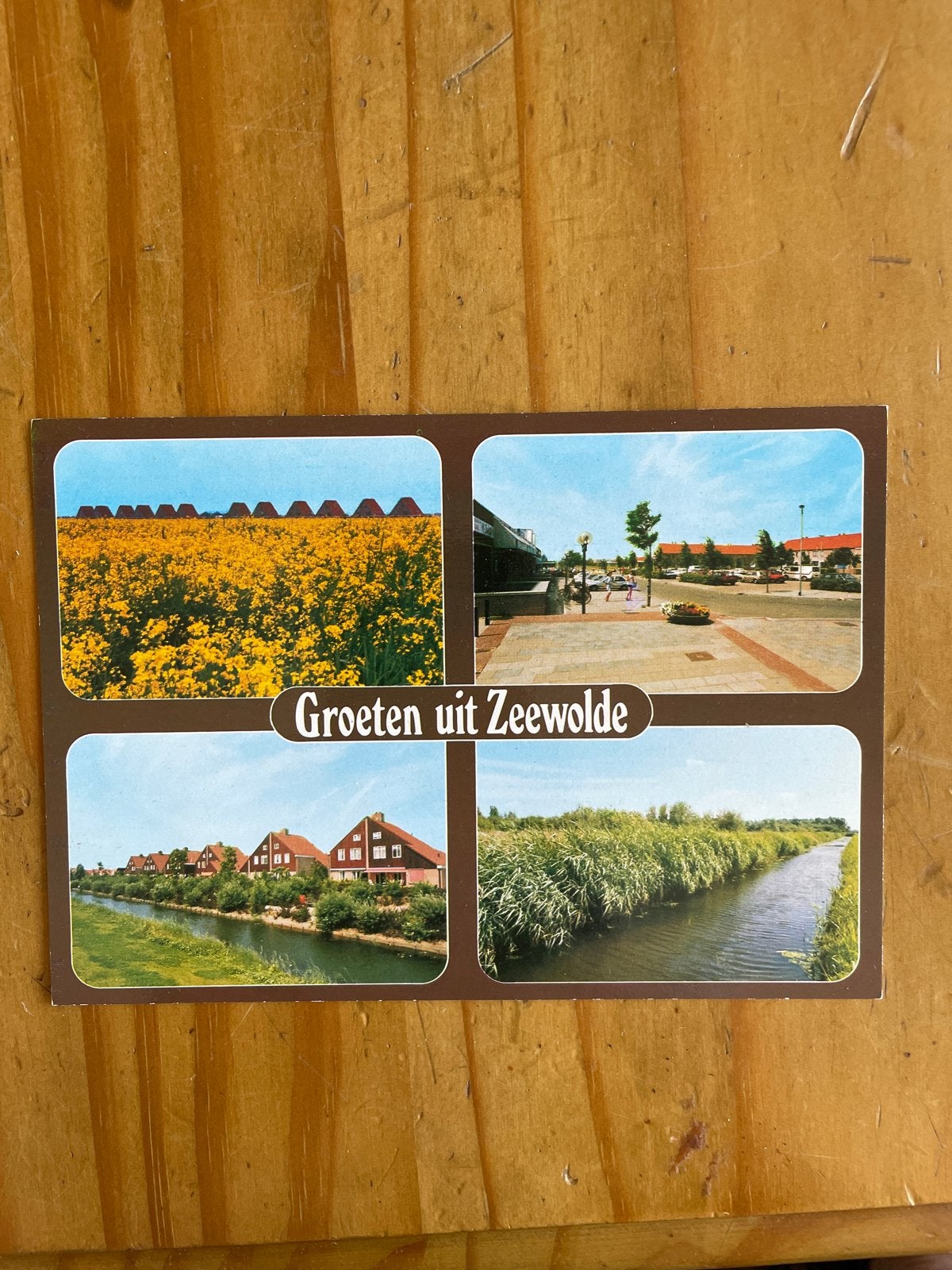 Ansichtkaart Groeten uit Zeewolde - Ongelopen, Verzamelen, Ansichtkaarten | Nederland, Ophalen of Verzenden, 1980 tot heden, Ongelopen