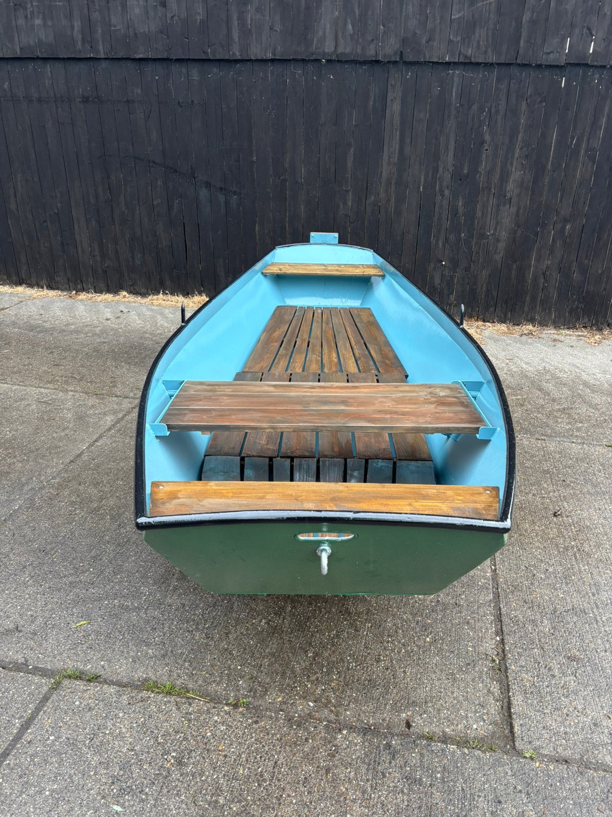 Stalen roeiboot 4 mtr, Watersport en Boten, Roeiboten, Ophalen, Zo goed als nieuw, Staal
