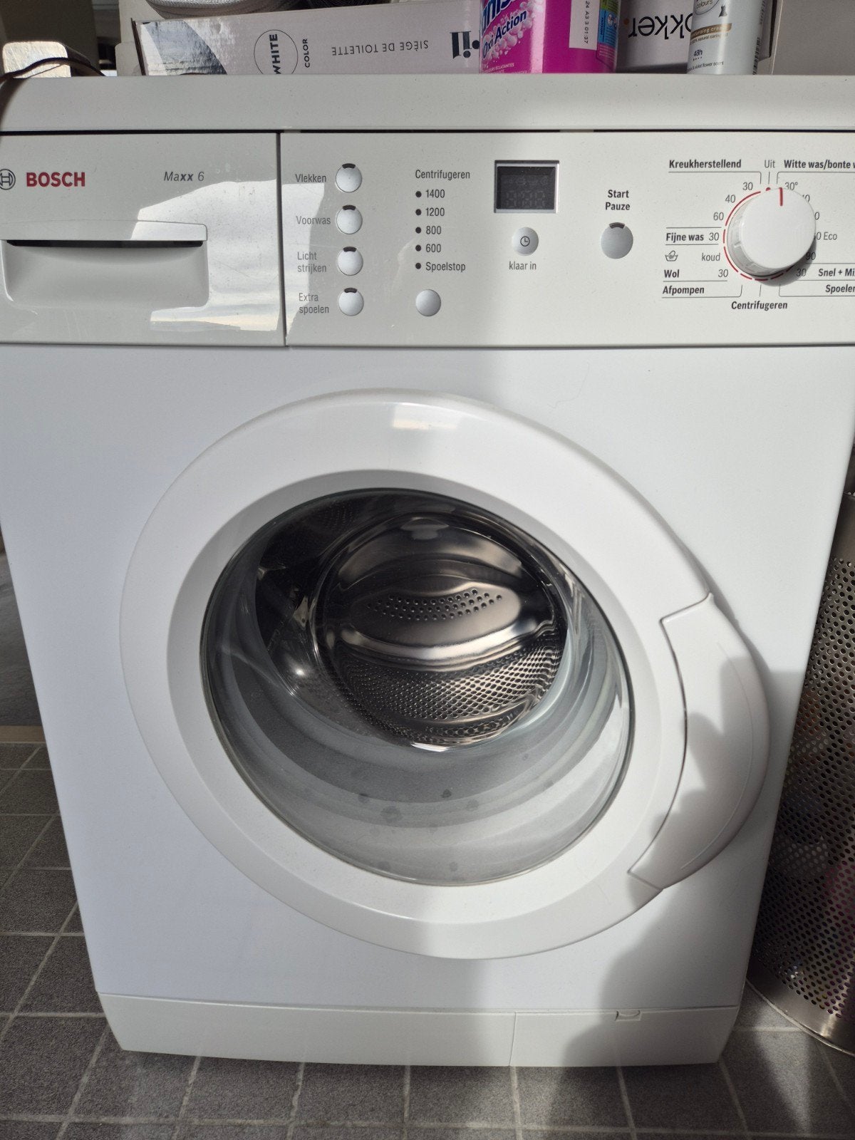 Bosch Maxx 6 WAE28360NL Wasmachine - 7kg, 1400 toeren, Witgoed en Apparatuur, Wasmachines, Ophalen, Gebruikt, Voorlader, 85 tot 90 cm