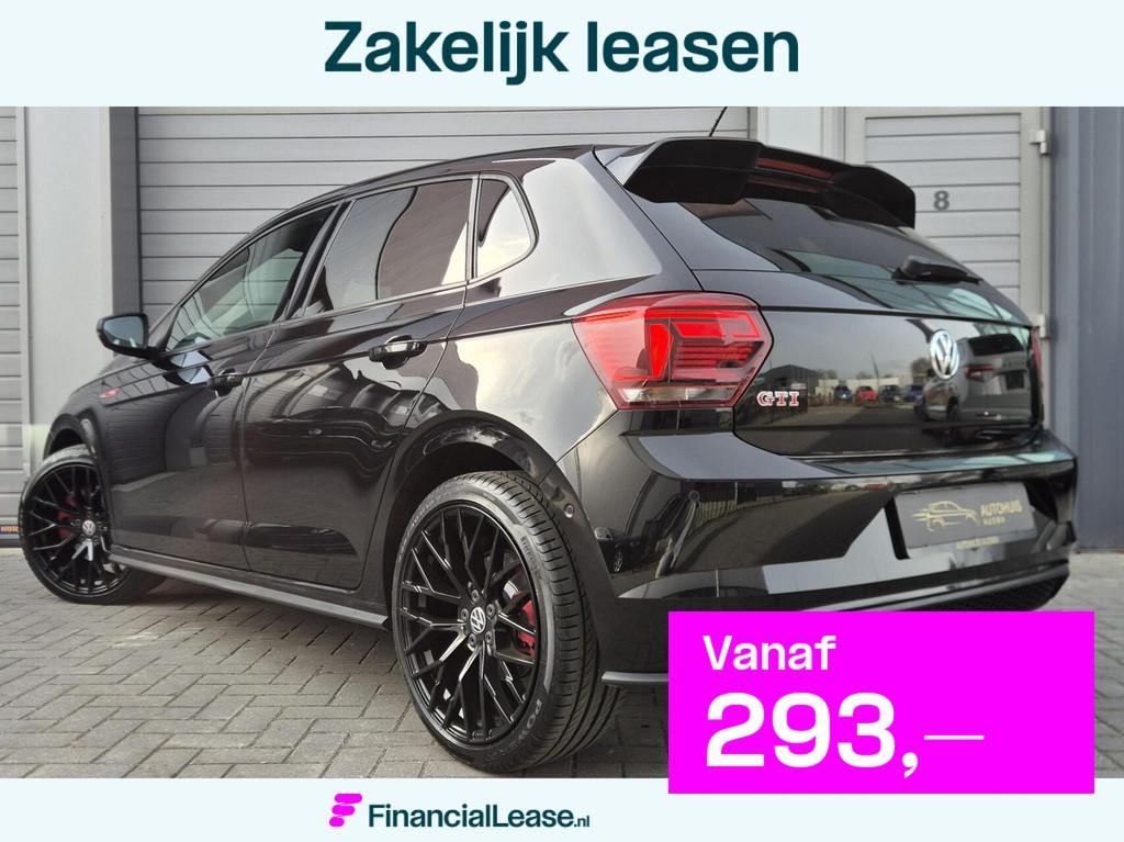 Volkswagen Polo 2.0 TSI GTI 200PK/ACC/Virtual/Led/Sport/Carp, Gebruikt, 4 cilinders, Zwart, Leder