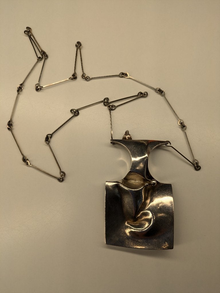 Lapponia Barbarella zilveren ketting door Björn Weckström, Met hanger, Ophalen of Verzenden, Zo goed als nieuw, Zilver