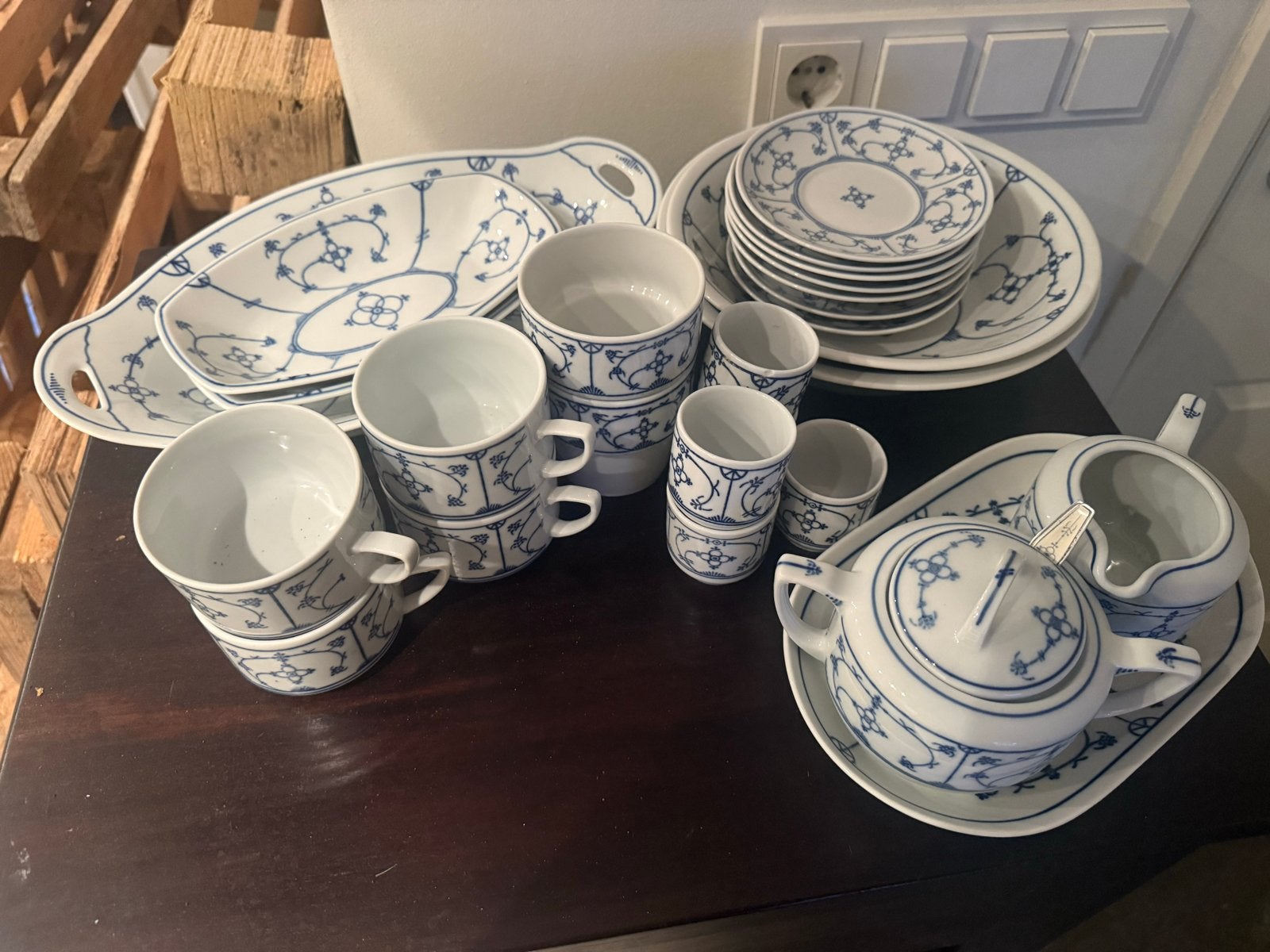 Blau Saks Servies, Antiek en Kunst, Ophalen of Verzenden