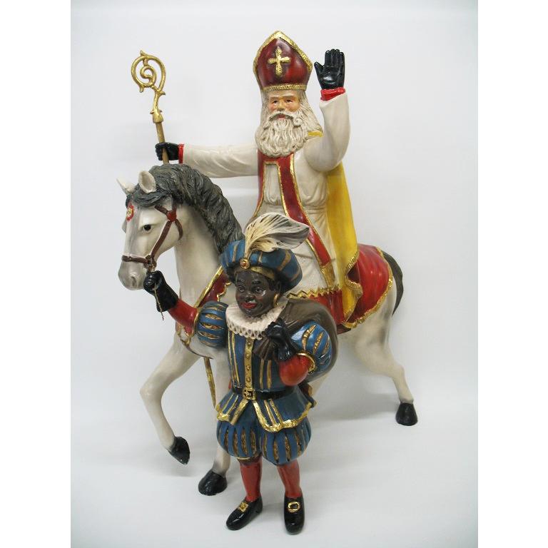 Sinterklaas op paard - Sint Nicolaas - Sinterklaasbeeld, Diversen, Sinterklaas, Nieuw, Ophalen