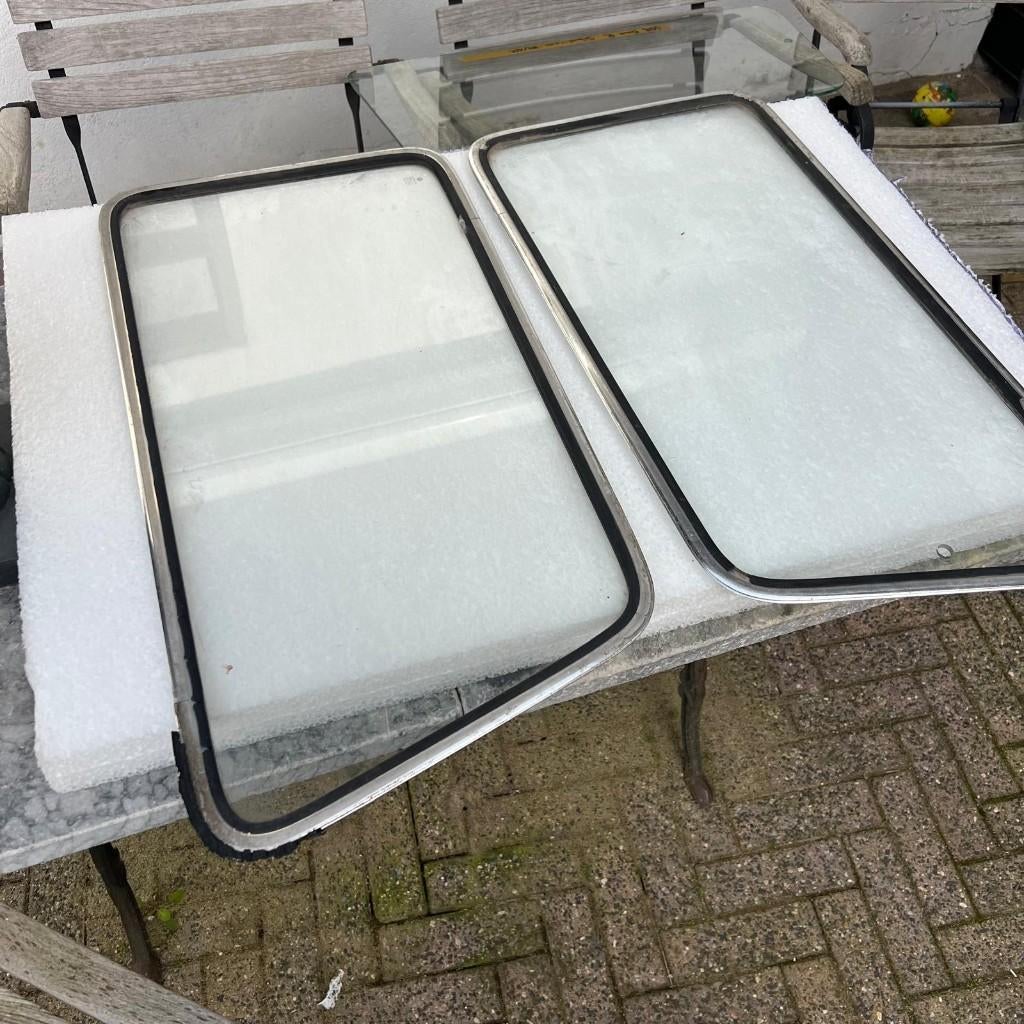 VW Type 3 Squareback Popout Set chroom Sekurit, Ophalen of Verzenden, Gebruikt