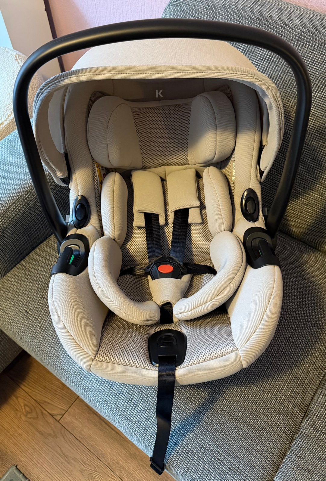 *Nieuw* Kidsriver Autostoel Curve Clay 40-87 cm, Autogordel of Isofix, Slaapstand, Nieuw, Ophalen