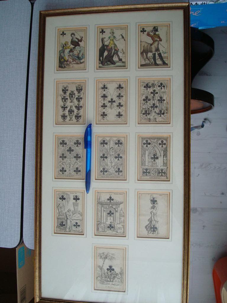 verzameling Franse speelkaarten 1819 hand gekleurd, Verzamelen, Speelkaarten, Jokers en Kwartetten, Ophalen, Zo goed als nieuw