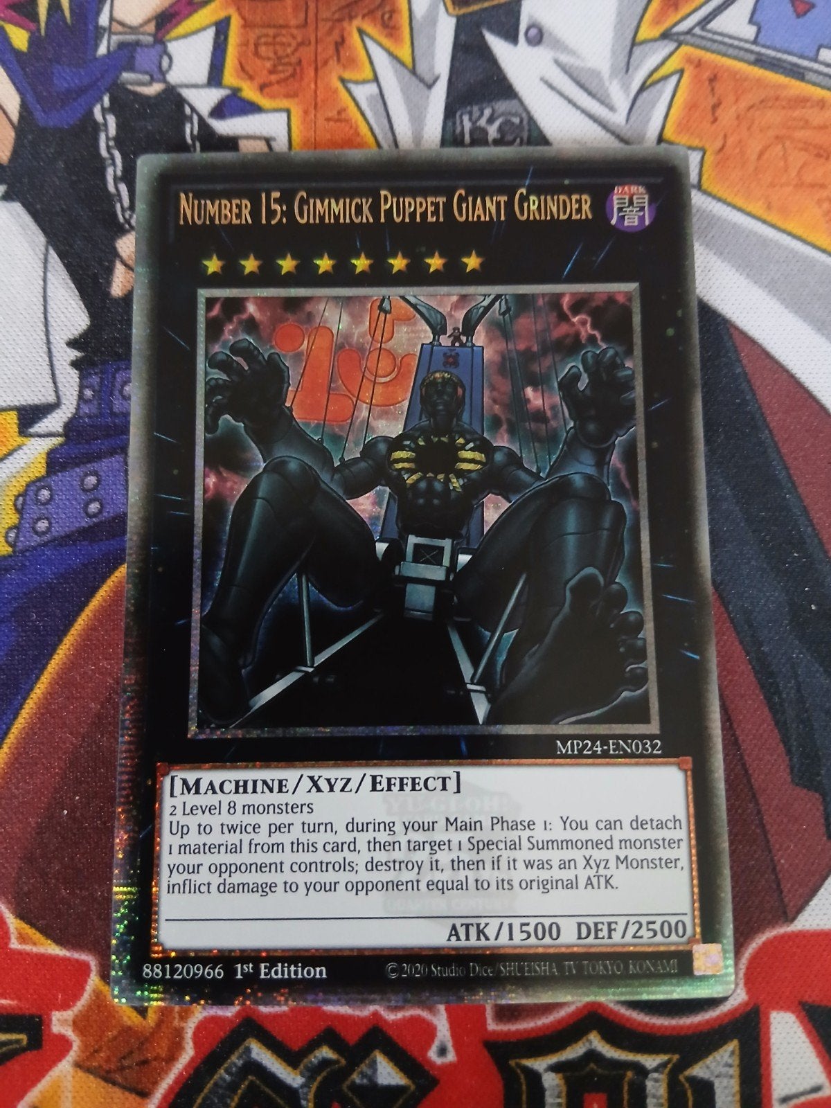Number 15: Gimmick Puppet Giant Grinder - QCSR MP24 YGO, Ophalen of Verzenden, Zo goed als nieuw, Foil