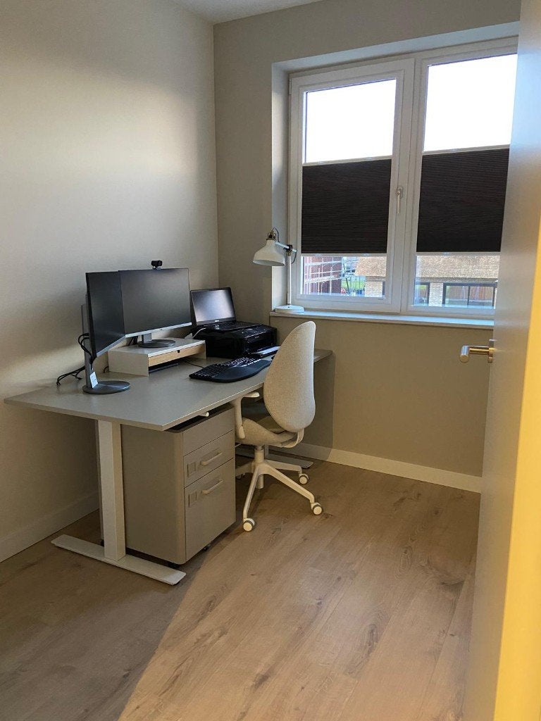 Zit-stabureau (160x80) + ladeblok (ook los), Ophalen, Zit-sta bureau, 160 cm, Scandinavisch