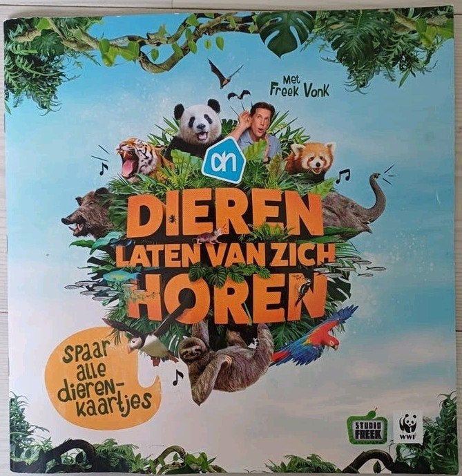 AH Dieren Laten van Zich Horen + Plaatjes Freek Vonk WWF, Ophalen of Verzenden