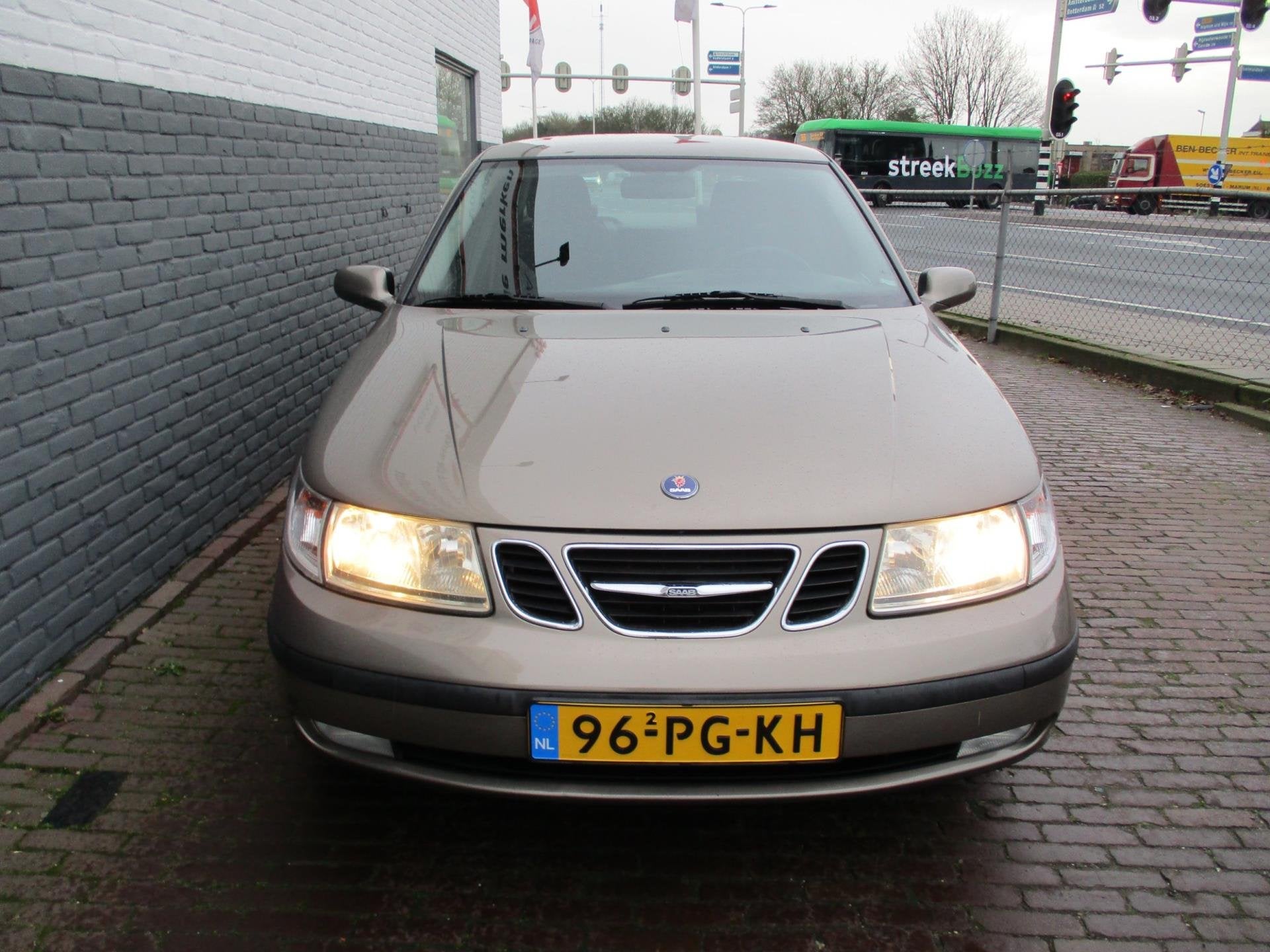 Saab 9-5 2.0t Linear Business Pack, Auto's, Stof, Zwart, 4 cilinders, 150 pk