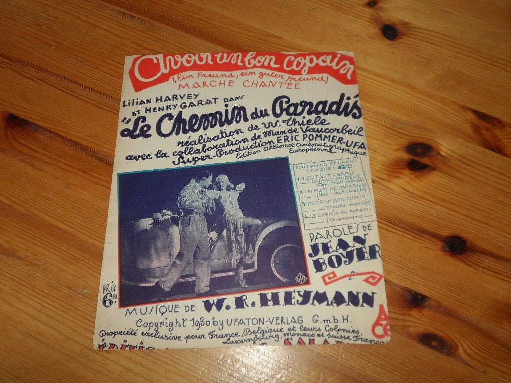 Avoir un bon copain - le chemin du paradis - heymann, Muziek en Instrumenten, Bladmuziek, Gebruikt, Gitaar, Ophalen of Verzenden