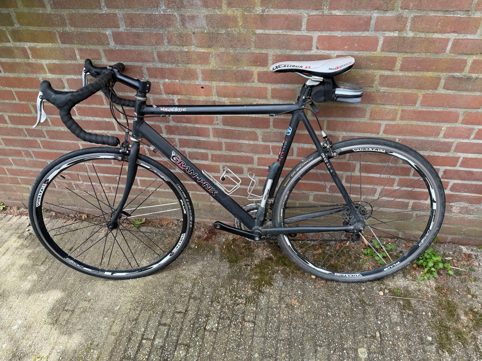 Gran-Prix Racefiets - Zwart, Goede Staat, 28 inch, Gebruikt, Aluminium, 15 tot 20 versnellingen