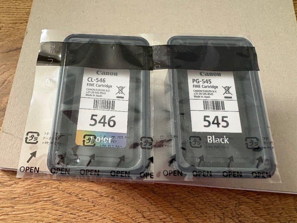 Canon Cartridges CL-546 en PG-545, Computers en Software, Printerbenodigdheden, Ophalen of Verzenden, Nieuw, Cartridge, Canon