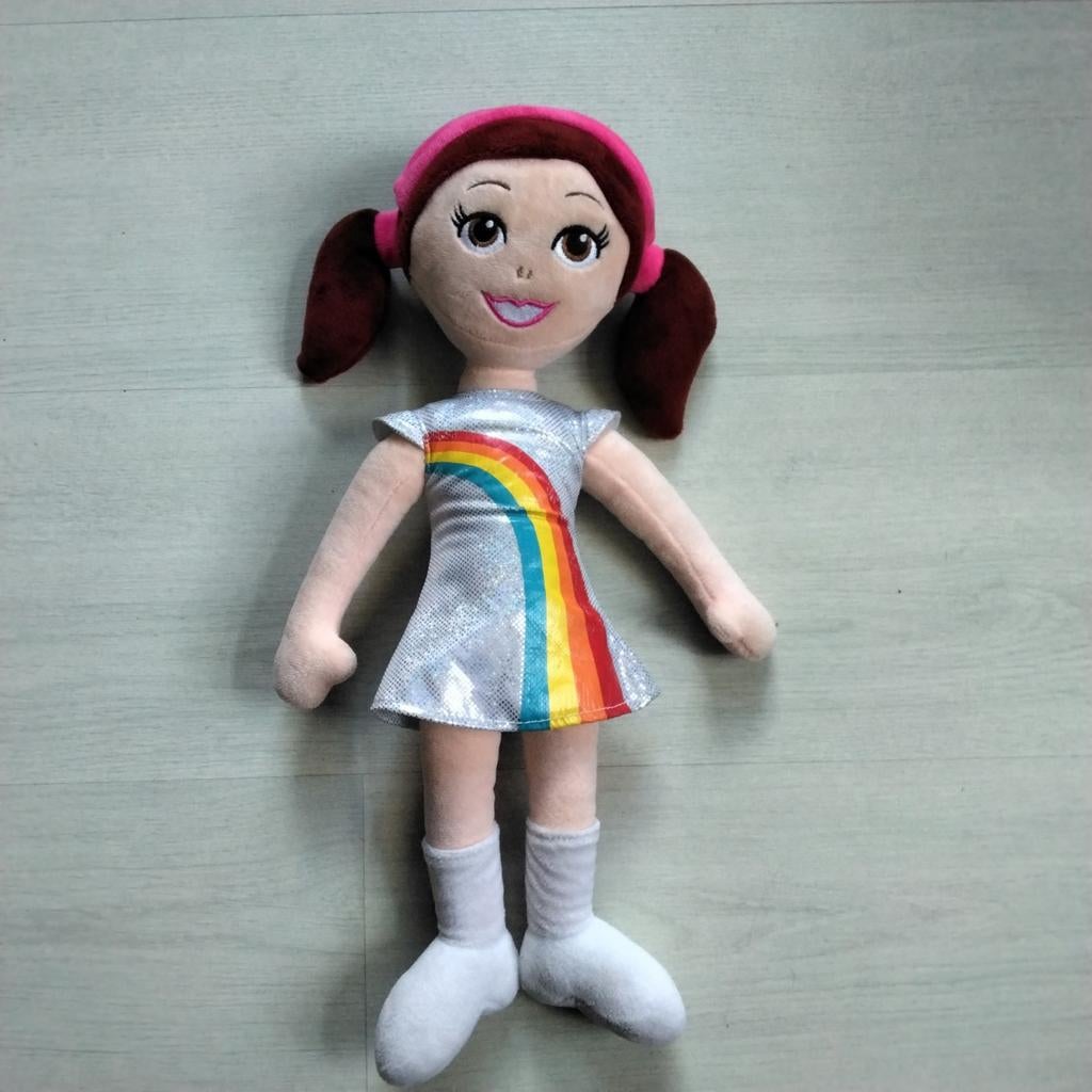 K3 knuffelpop met regenboogjurk, Ophalen of Verzenden, Overige typen
