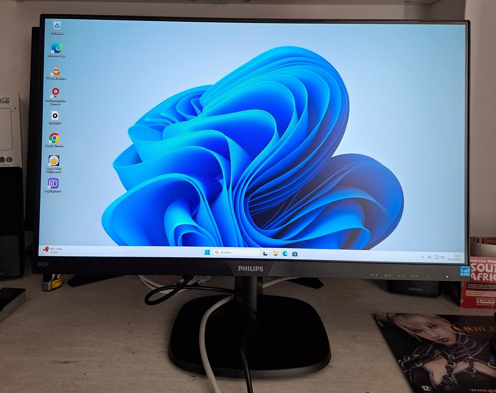Philips 243V Monitor - Full HD, HDMI, DVI, VGA, Computers en Software, Monitoren, Philips, Full HD, Zo goed als nieuw, Onbekend