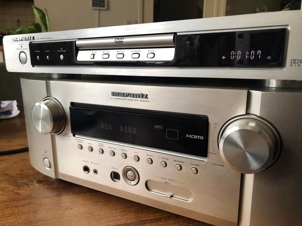 Marantz reciever en cd speler, Audio, Tv en Foto, Versterkers en Receivers, Ophalen of Verzenden, Zo goed als nieuw, Marantz