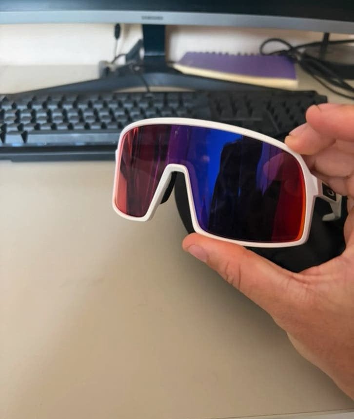 Oakley Sutro, Gebruikt, Zonnebril, Verzenden, Wit