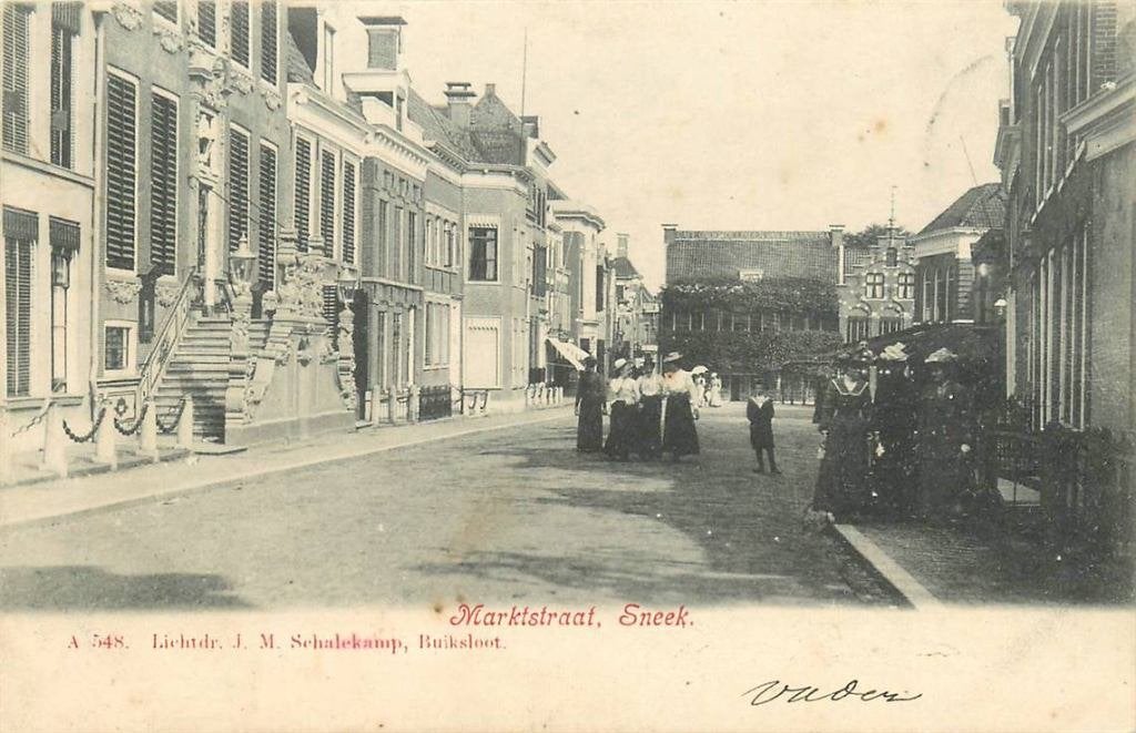 388-299-043 Sneek Markstraat, Verzenden, Voor 1920, Friesland