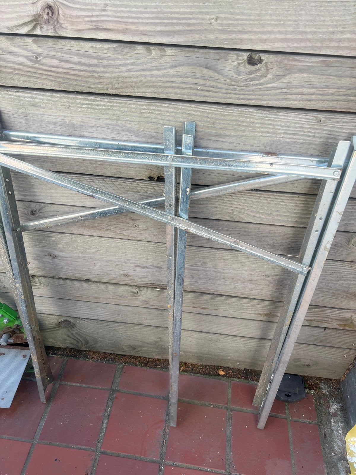 Stevige metalen schraag - Handig voor diverse klussen, Doe-het-zelf en Verbouw, Ophalen, Gebruikt, Overige typen, Minder dan 2 meter