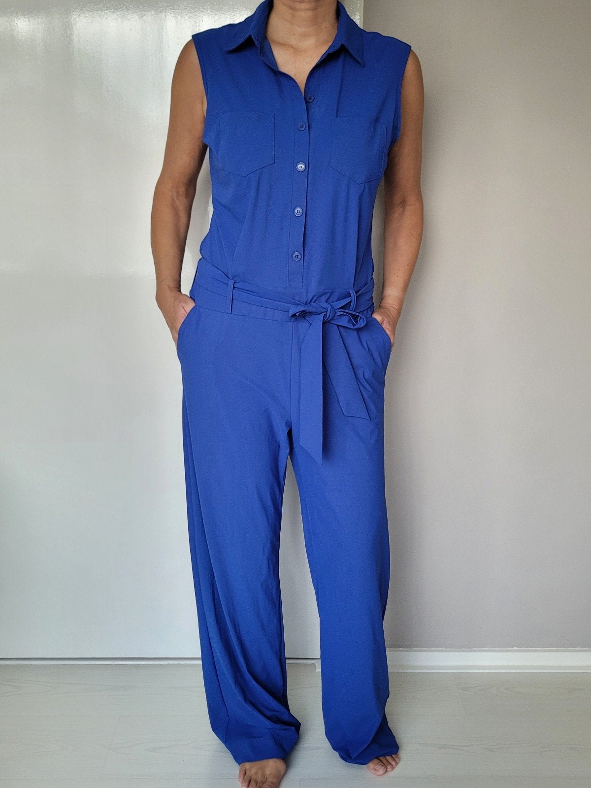 Studio Anneloes Angel jumpsuit XL Kobaltblauw broekpak, Kleding | Dames, Studio Anneloes, Maat 46/48 (XL) of groter, Zo goed als nieuw
