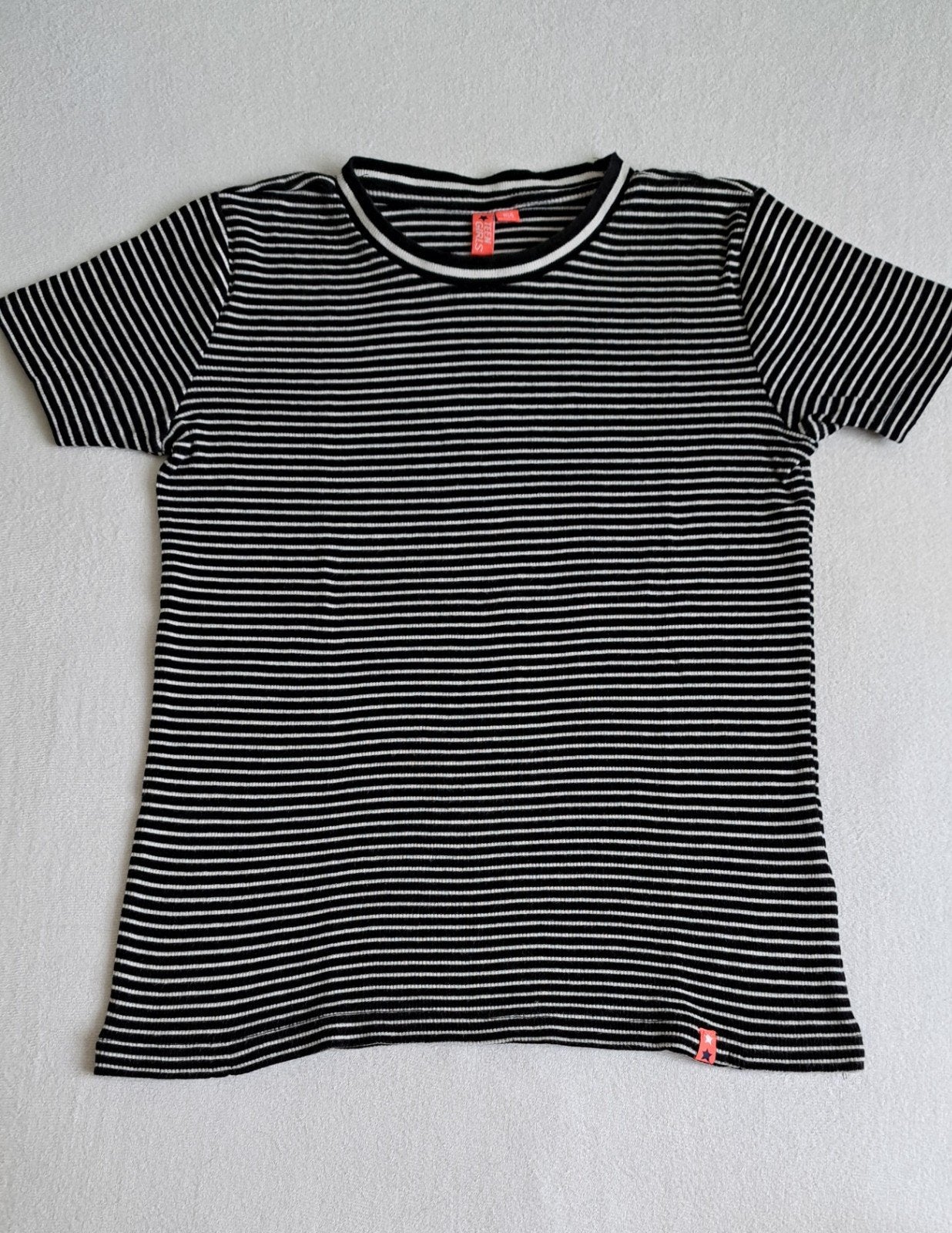 Zwart-wit gestreept shirt, mt. 164, Kinderen en Baby's, Teen Girls, Meisje, Ophalen of Verzenden, Zo goed als nieuw