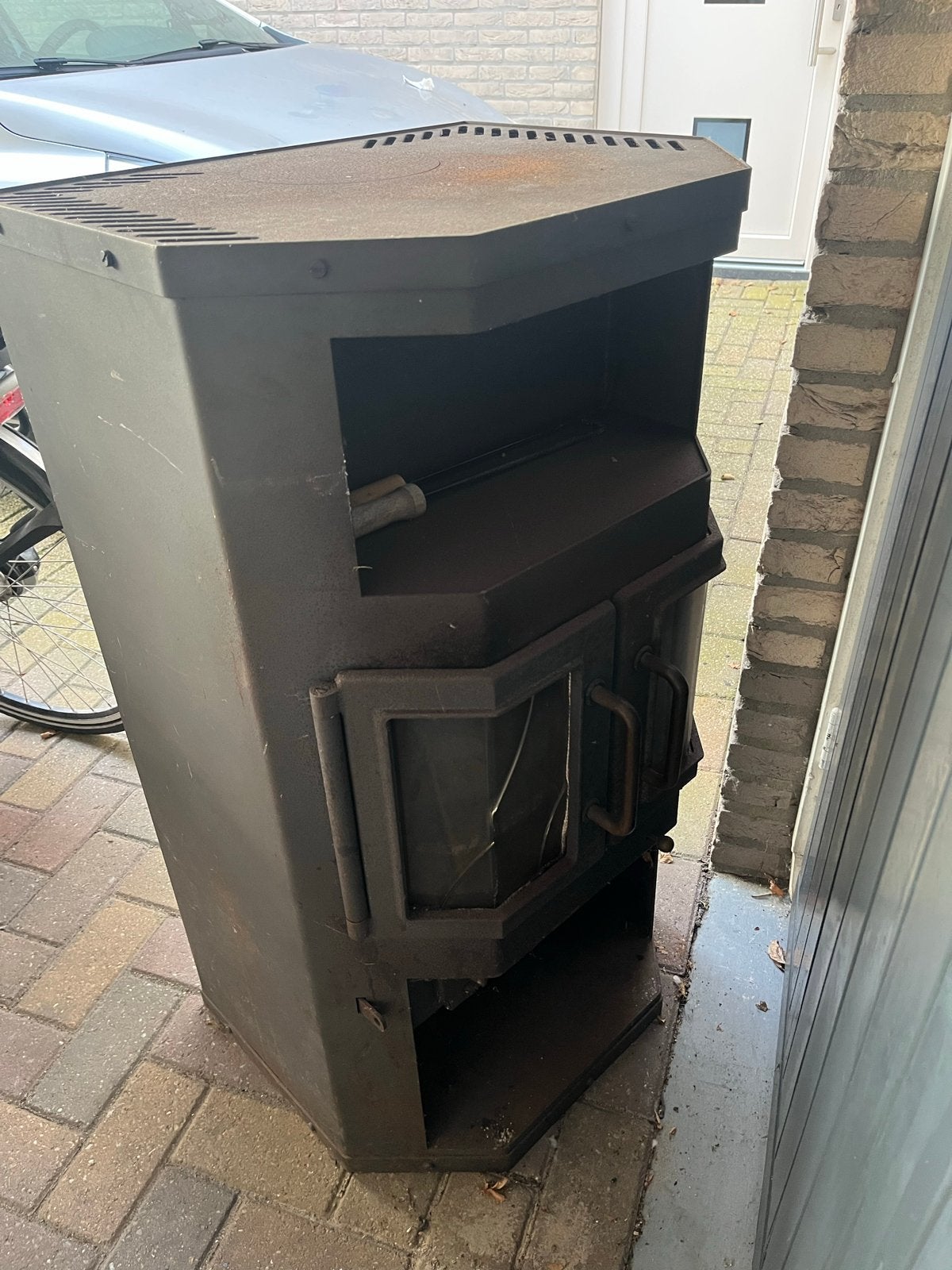 Fireplace Kistokaj Santana C Houthaard - Opknapper, Huis en Inrichting, Ophalen, Gebruikt, Vrijstaande haard, Houthaard
