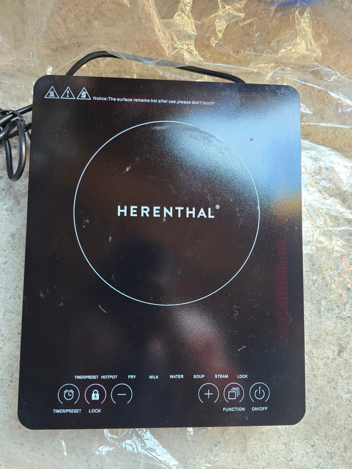 Inductiekookplaat Herenthal, Ophalen