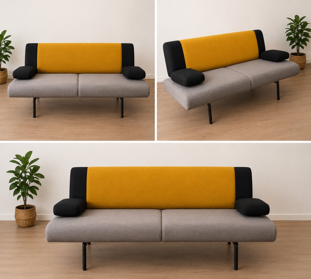Harvink armslag 2 zitsbank, Ophalen, 150 tot 200 cm, Tweepersoons, 75 tot 100 cm