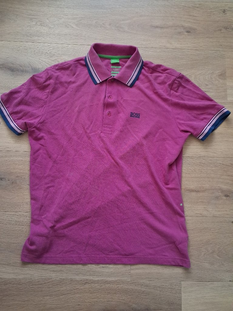 Stijlvolle Hugo Boss Polo - Roze - Maat M, Maat 48/50 (M), Ophalen of Verzenden, Zo goed als nieuw, Hugo Boss