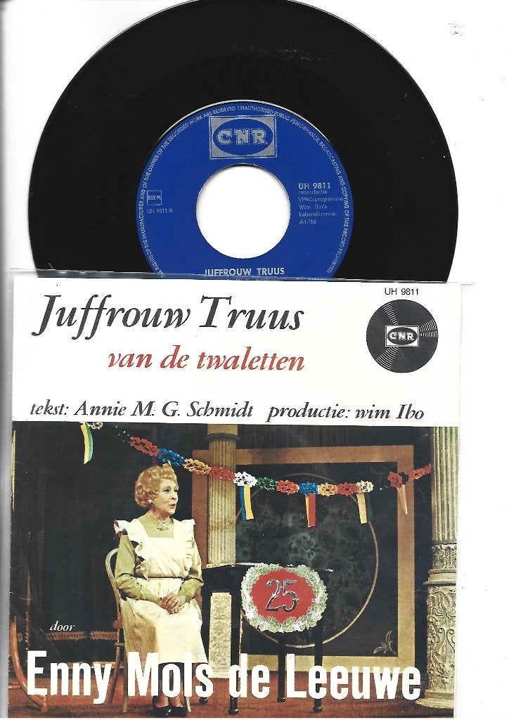 ENNIE MOLS DE LEEUWE SINGLE 7" JUFFROUW TRUUS 1966, 7 inch, Ophalen of Verzenden, Overige typen, Nederlandstalig