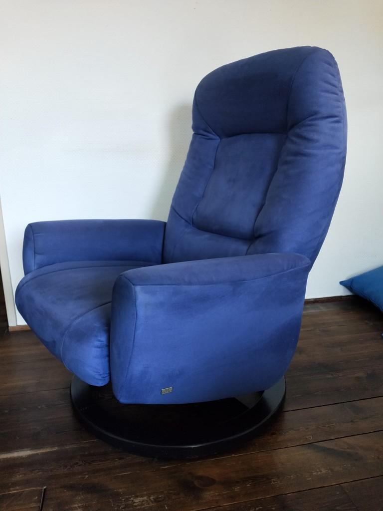 Himolla Relax Fauteuil, Ophalen, Gebruikt, Blauw, Relaxstoel