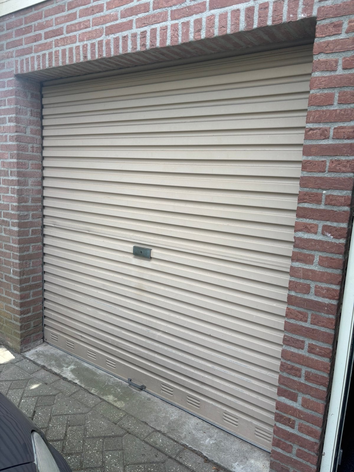 Garage roldeur staal gebruikt - goede staat, Doe-het-zelf en Verbouw, Ophalen, Gebruikt, Garagedeur, Metaal