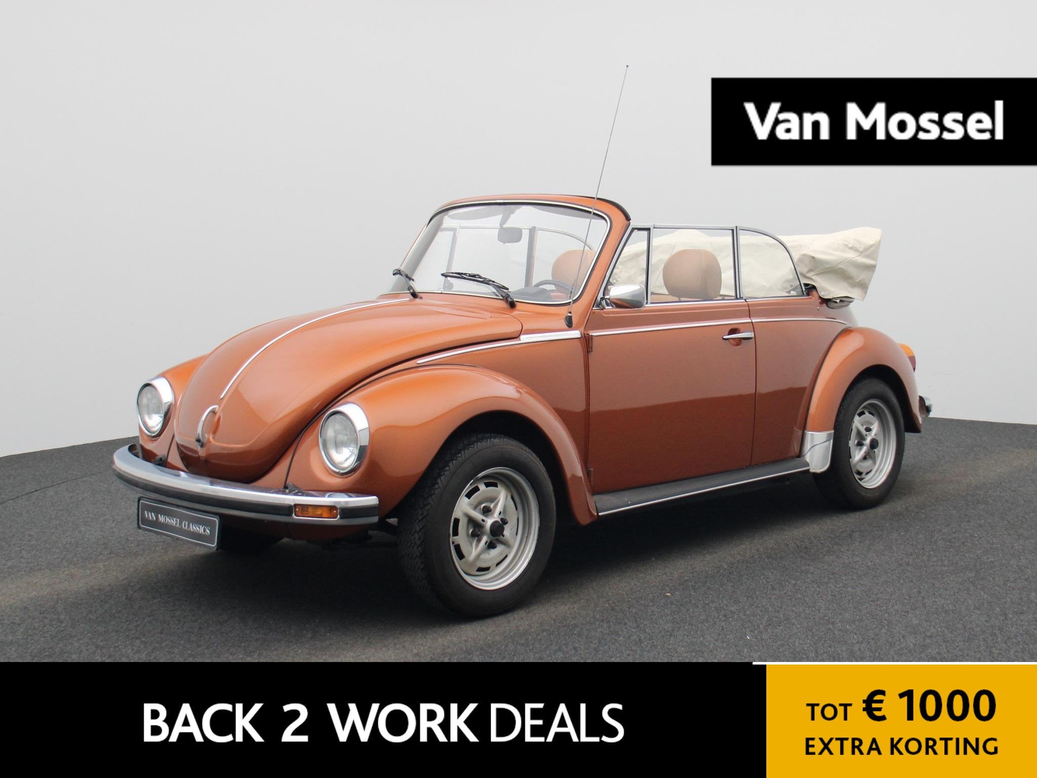 Volkswagen Kever 1303 LS Cabriolet, Auto's, 12 maanden, Stof, Gebruikt, Beetle (Kever)