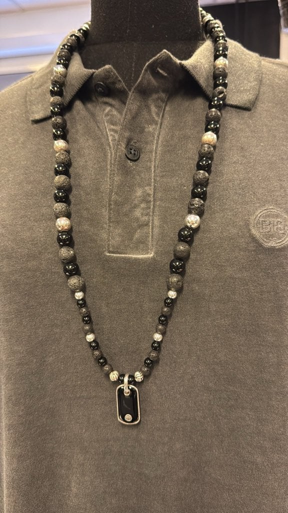 BUDDHA TO BUDDHA KETTING 188 SPIRIT BEAD MIX ZWART € 649,00, Sieraden, Tassen en Uiterlijk, Kettingen, Ophalen of Verzenden, Nieuw