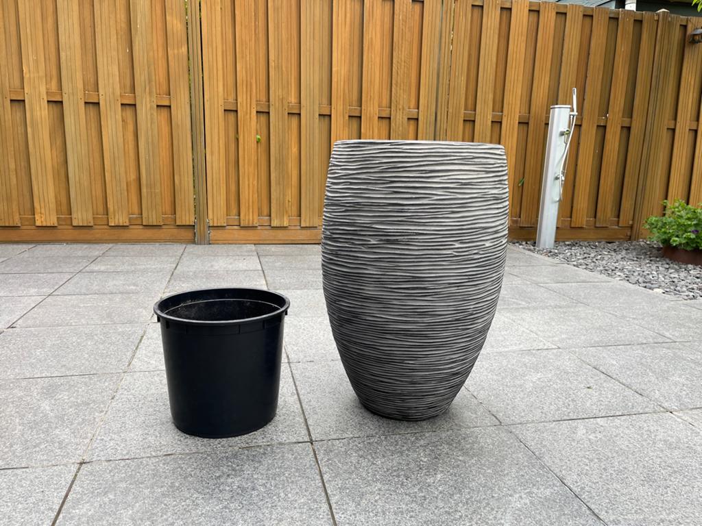 Grote Capi bloempot 72 cm - Modern design, Tuin en Terras, Bloempotten, Zo goed als nieuw, Kunststof, Binnen, 70 cm of meer, 40 cm of meer