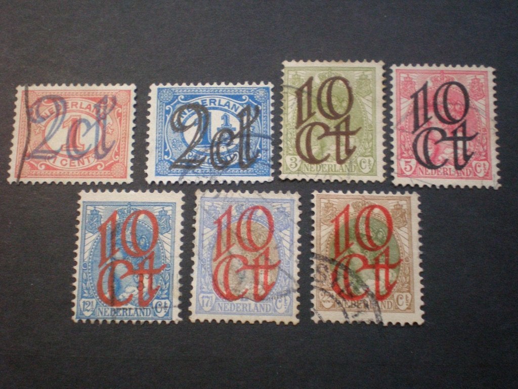 Nederland NVPH 114-120 Gestempeld ( S 656)....€ 0,70, Postzegels en Munten, Postzegels | Nederland, Ophalen of Verzenden