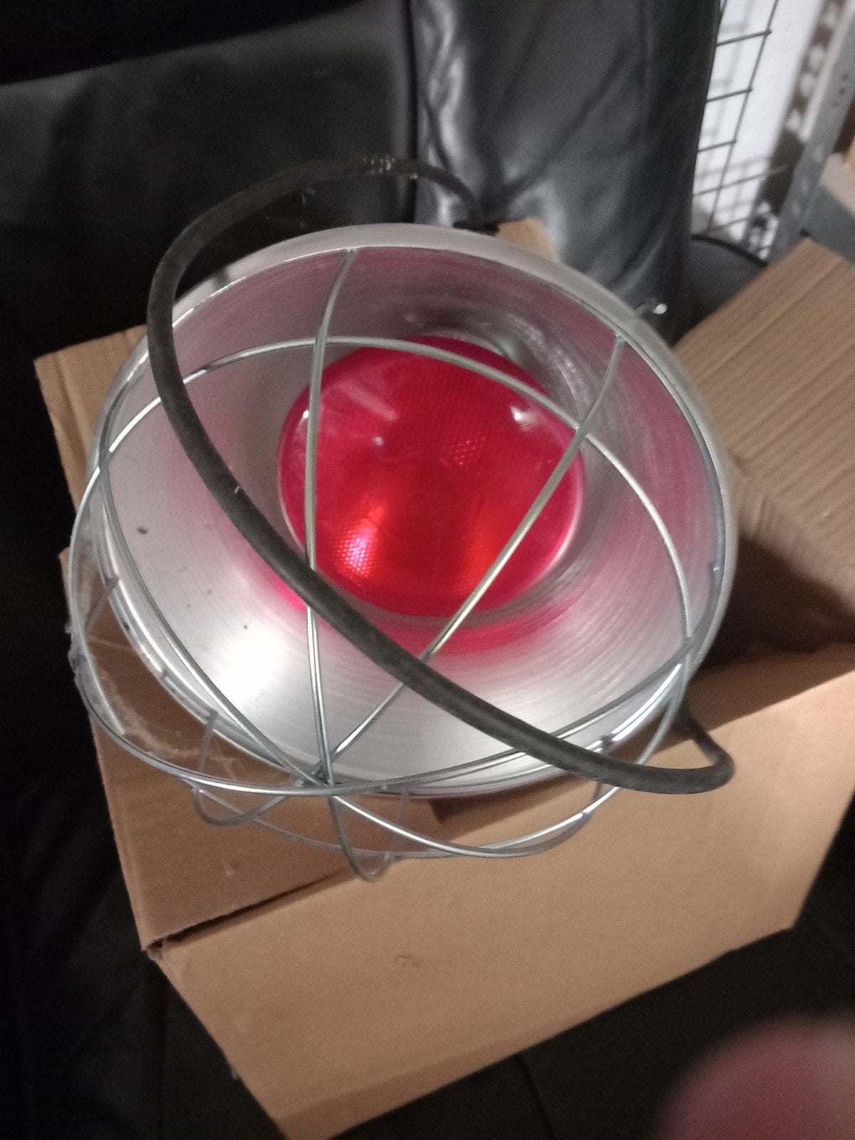 Warmtelamp met rode lamp, ideaal voor dieren of planten, Overige merken, Gebruikt, Industrieel, Overige fittingen