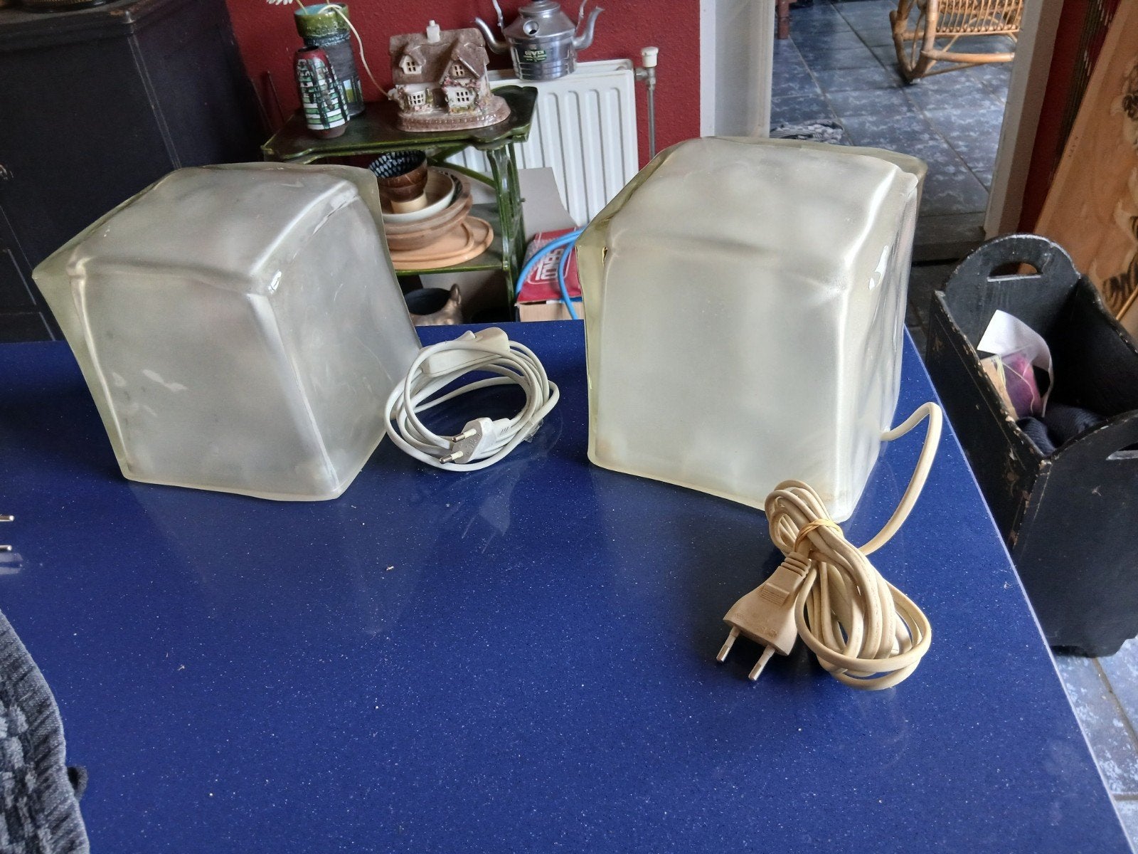 Twee vintage ikea ice-cube lampen, Ophalen of Verzenden, Huis en Inrichting