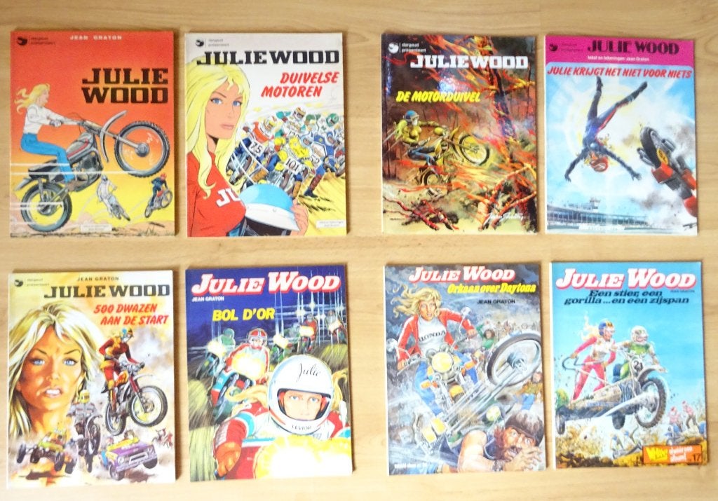 Julie Wood, 8 delen, Meerdere stripboeken, Ophalen of Verzenden, Gelezen